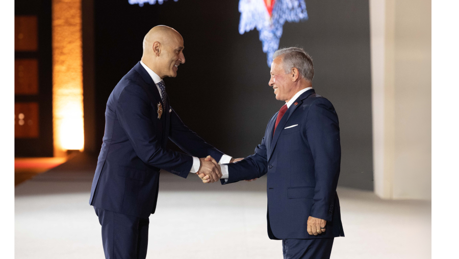 تكريم الشيف صدقي ندّاف بوسام الملك عبدالله الثاني ابن الحسين للتميز من الدرجة الثانية