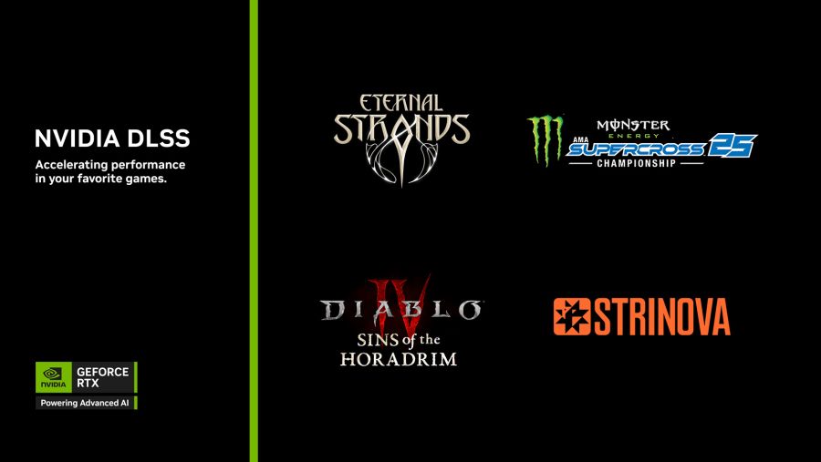 تقنية إنفيديا NVIDIA DLSS 4 مع توليد الإطارات المتعددة تصل الى Strinova وDiablo IV وEternal Strands
