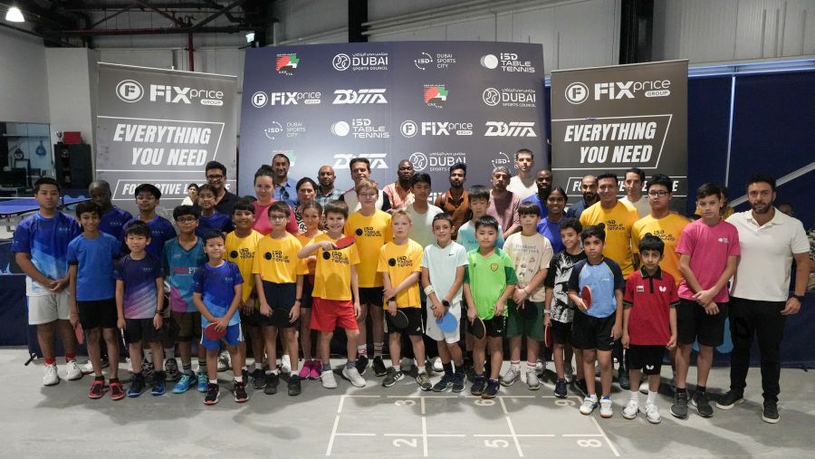 نجاح كبير لبطولة دبي المفتوحة لأكاديميات تنس الطاولة