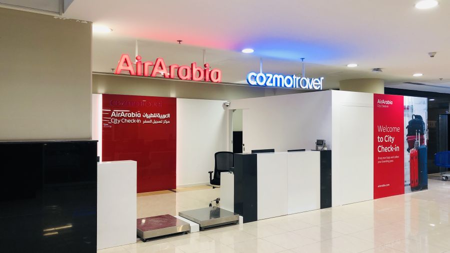 "العربية للطيران" تفتتح مركزاً جديداً لتسجيل السفر في البرشاء مول بدبي