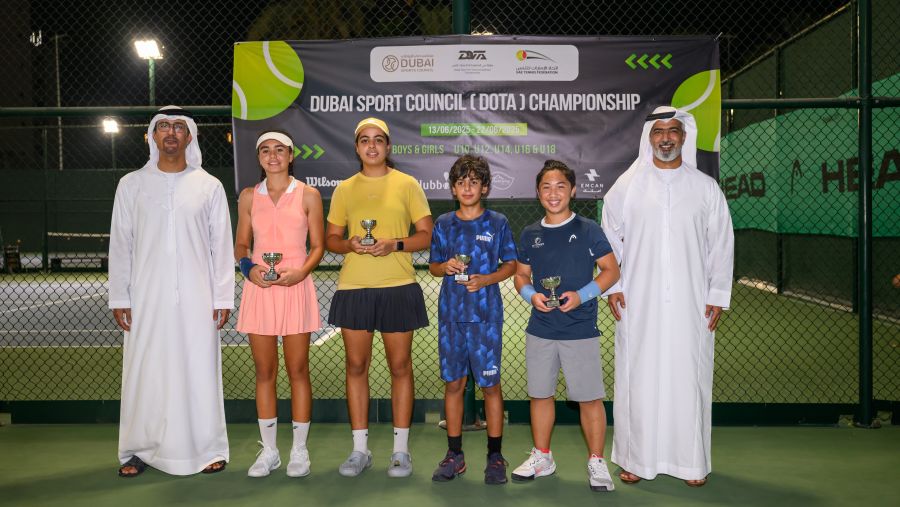 نجاح كبير لبطولة دبي المفتوحة لأكاديميات التنس