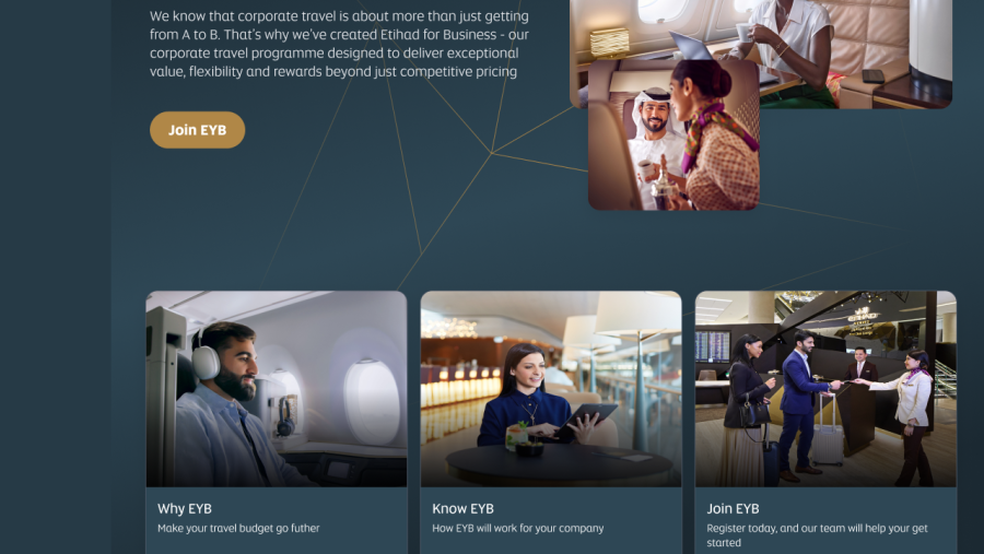 الاتحاد للطيران تُطلق برنامج "الاتحاد للأعمال"