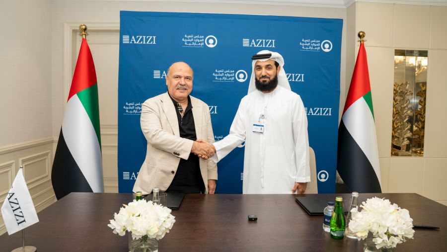 "مجلس تنمية الموارد البشرية" في دبي و"عزيزي للتطوير العقاري" يبرمان مذكرة تفاهم لتعزيز التوطين وتأهيل الكفاءات الوطنية في القطاع العقاري