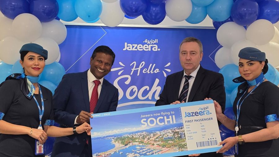 طيران الجزيرة تطلق أول رحلة مباشرة إلى سوتشي