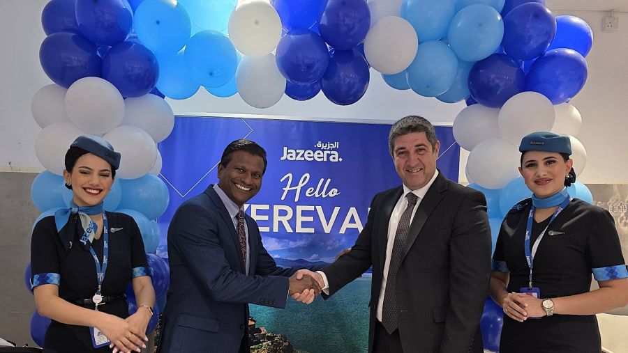 طيران الجزيرة تدشن أول رحلة مباشرة من الكويت إلى يريفان