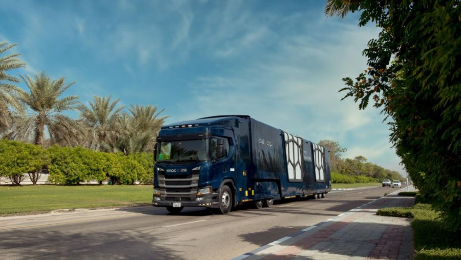 تعاونية الاتحاد ومجموعة اينوك تفتتحان محطة وقود متنقلة في "اتحاد مول"