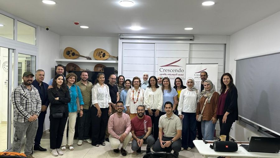 الدكتورة غزلان بن دريس خلال زيارتها للأردن في إطار التعاون مع بلدان المنطقة في مجال التدخلات العلاجية القائمة على الموسيقى