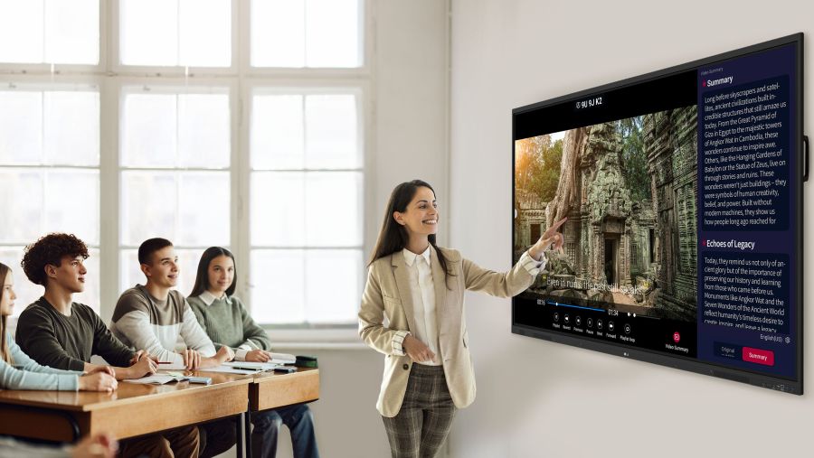 إل جي تعزز ريادتها في مجال التقنيات التعليمية في الشرق الأوسط من خلال مجموعة LG CREATEBOARD الموسعة