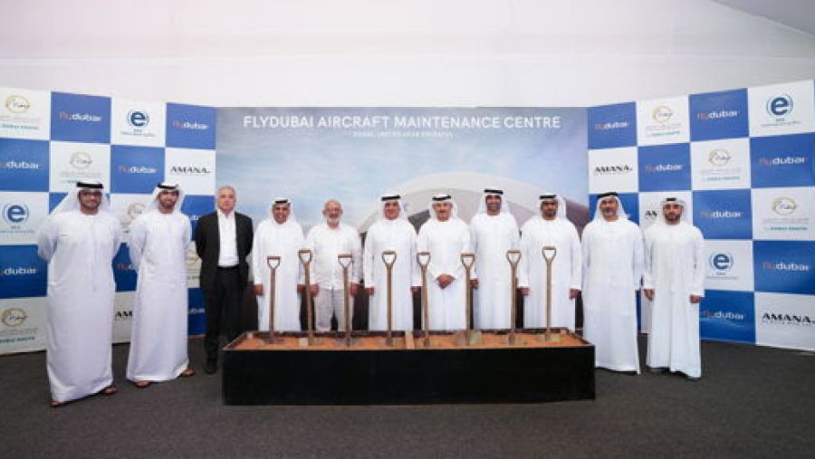 فلاي دبي تضع حجر الأساس لمركز صيانة الطائرات في دبي الجنوب