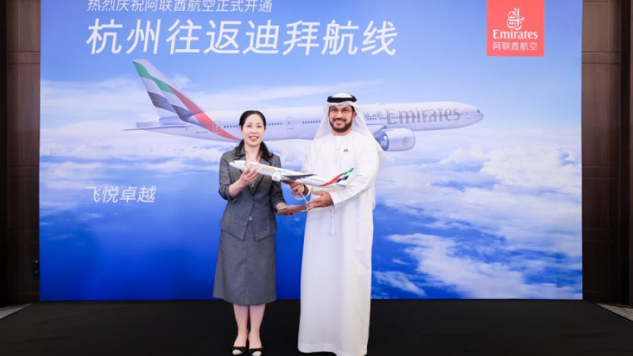 طيران الإمارات تُطلق رحلتها اليومية إلى هانغتشو رسمياً وتوسّع شبكتها في البر الرئيسي للصين إلى 5 وجهات