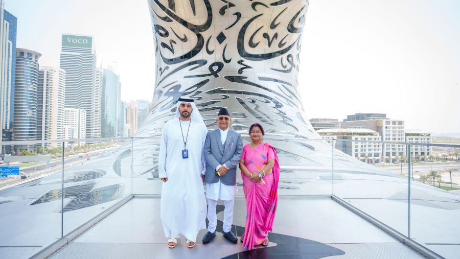 رئيس وزراء جمهورية نيبال يزور "متحف المستقبل"