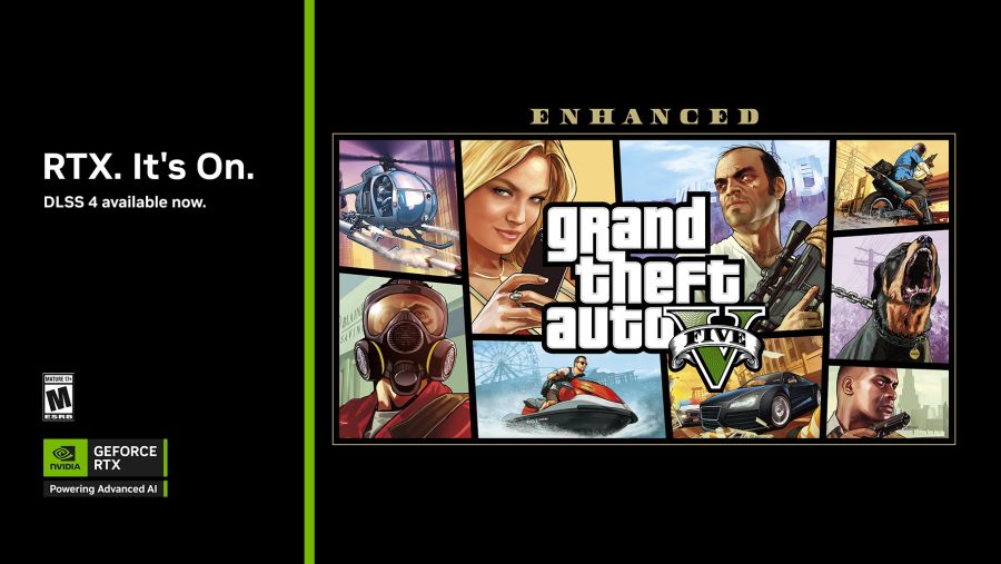 تقنية NVIDIA DLSS 4  تضيف دعماً لألعاب: Grand Theft Auto V Enhanced, Titan Quest II, Senua's Saga Hellblade II  و Supraworld 