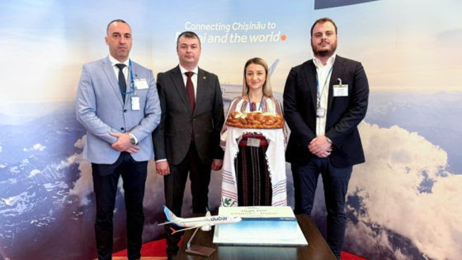 رحلة فلاي دبي الإفتتاحية تحط في العاصمة المولدفية كيشيناو