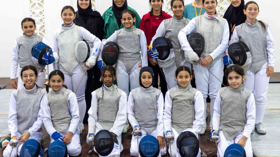 البطلة الأولمبية ابتهاج محمد تفتتح فعالية "الأمسية الرياضية للسيدات" في مؤسسة قطر