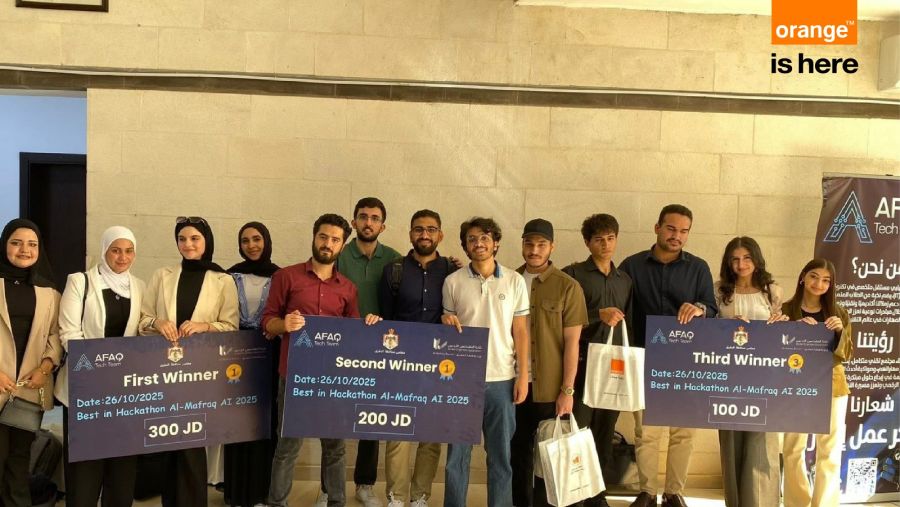 Orange Jordan Empowers Innovation through Sponsorship of the 2025 Mafraq AI Hackathon
