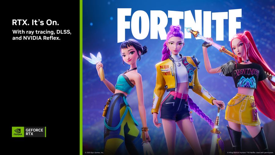 شخصيات Kpop Demon Hunters تنضم إلى لعبة Fortnite مع تقنيتي NVIDIA DLSS وReflex