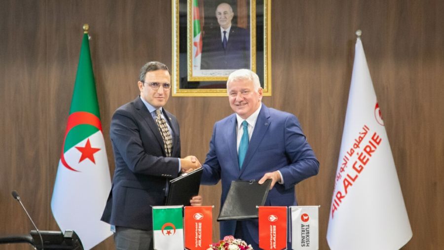 الخطوط الجوية التركية والخطوط الجوية الجزائرية توقّعان على توسيع الشراكة الإستراتيجية وتوسيع اتفاقية الرمز المشترك