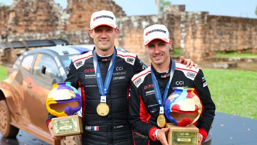 فريق تويوتا جازو للسباقات يحقق فوزه الـ 102 في بطولة العالم للراليات بعد حصده المركزين الأول والثاني في رالي باراغواي