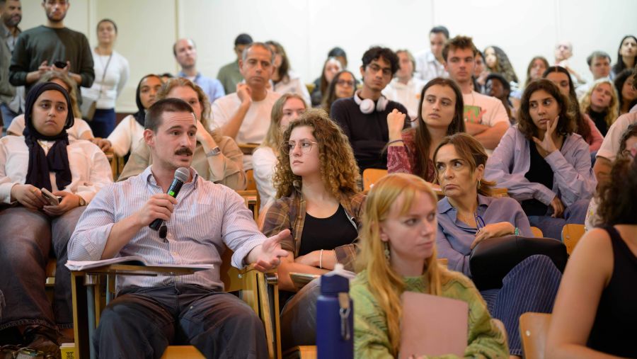 AUC Hosts Renowned Historian Rashid Khalidi to Speak About the 100-year War on Palestine 