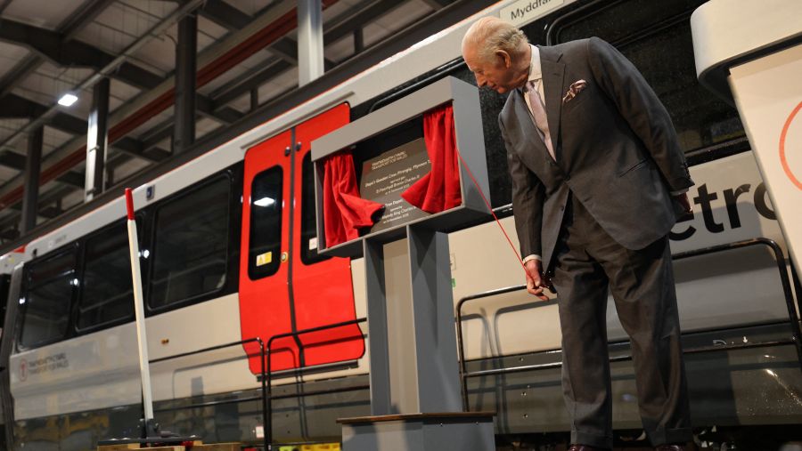 Despite health speculation, Charles celebrates 77th birthday by driving tram