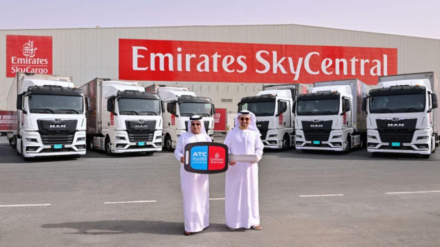 الإمارات للشحن الجوي تُحدّث أسطول شاحناتها البرية بإضافة مركبات Euro 6 المتطورة