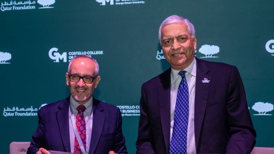 اتفاقية تعاون بين مؤسسة قطر وكلية كوستيلو لإدارة الأعمال بجامعة جورج ماسون من أجل إطلاق برنامج للتبادل الثقافي