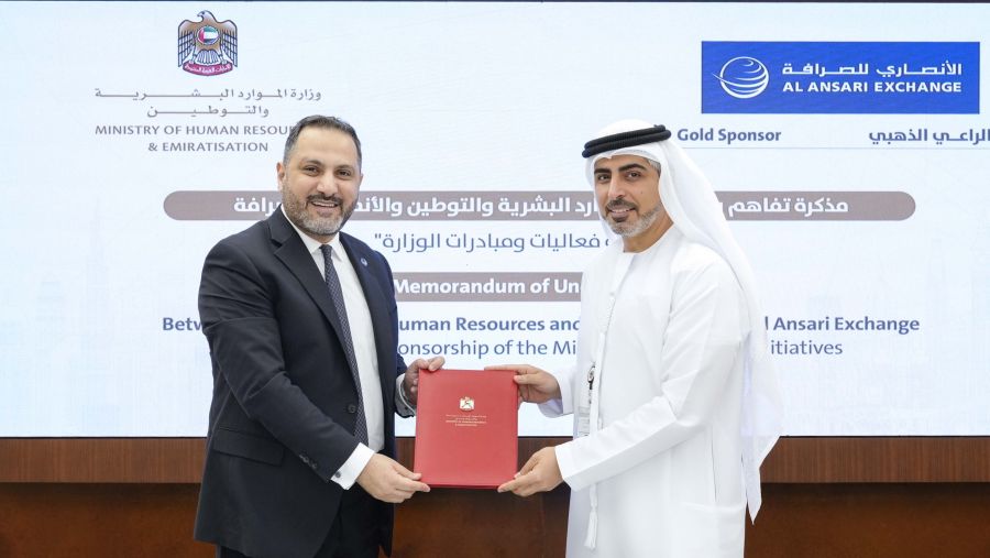 Al Ansari Exchange signs gold sponsorship agreement with MOHRE for Labour Market Excellence and National Initiatives