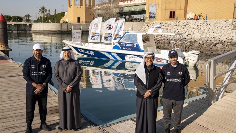 Boursa Kuwait launches its new “Boursa Boat,” the second dedicated vessel supporting marine environmental protection in Kuwait Bay