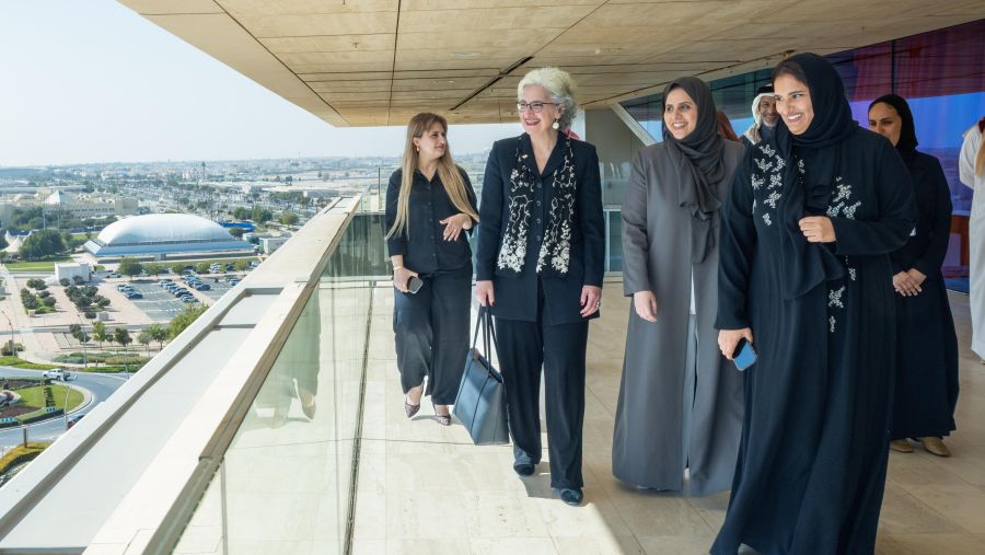 سعادة وزير التربية والتعليم العالي للجمهورية اللبنانية تزور مؤسسة قطر