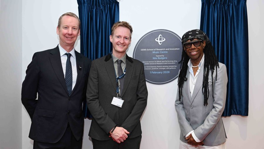 Legendary musician Nile Rodgers inaugurates Music Centre at GEMS School of Research and Innovation