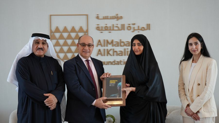 HH Shaikha Zain bint Khalid Al Khalifa Receives Professors Abdulla Al Hawaj and Mansoor Alaali and Reviews Projects by MKF Affiliates