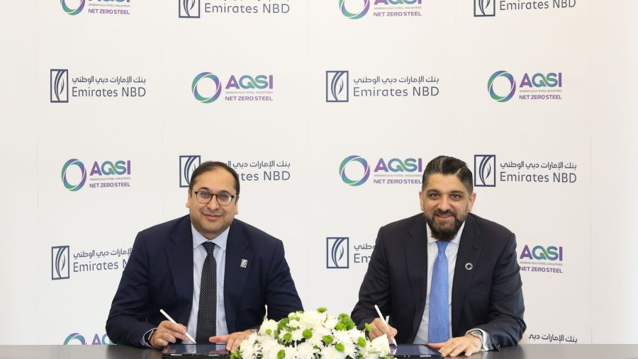 بنك الإمارات دبي الوطني يقدم تسهيلات تمويلية خضراء لـ الخليج العربي للصناعات الحديدية
