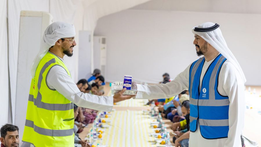 مجموعة اينوك تتعاون مع جمعية بيت الخير لتقديم 13,500 وجبة إفطار في خيمة الجداف خلال شهر رمضان المبارك