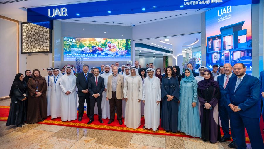 HH Sheikh Mohammed bin Faisal bin Sultan Al Qassimi inaugurates  United Arab Bank’s branch in Dubai Festival City