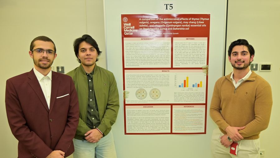 WCM-Q pre-medical students present research posters at annual event