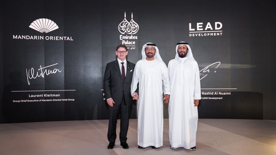 شركة قصر الإمارات و"ليد للتطوير العقاري" ومجموعة فنادق ماندارين أورينتال تعلن عن مشروع "قصر الإمارات، ماندارين أورينتال مانشنز، أبوظبي"