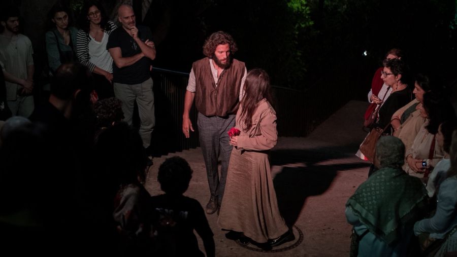 AUB Stages Immersive Promenade Production: "The Pillars of Society"