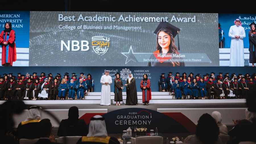 NBB Sponsors Best Academic Achievement Award at the 2026 American University of Bahrain Graduation Ceremony