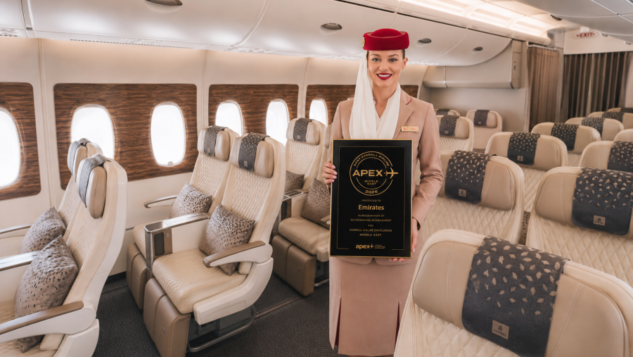 Emirates crowned ‘Best Overall Airline in the Middle East’ at 2026 APEX Awards