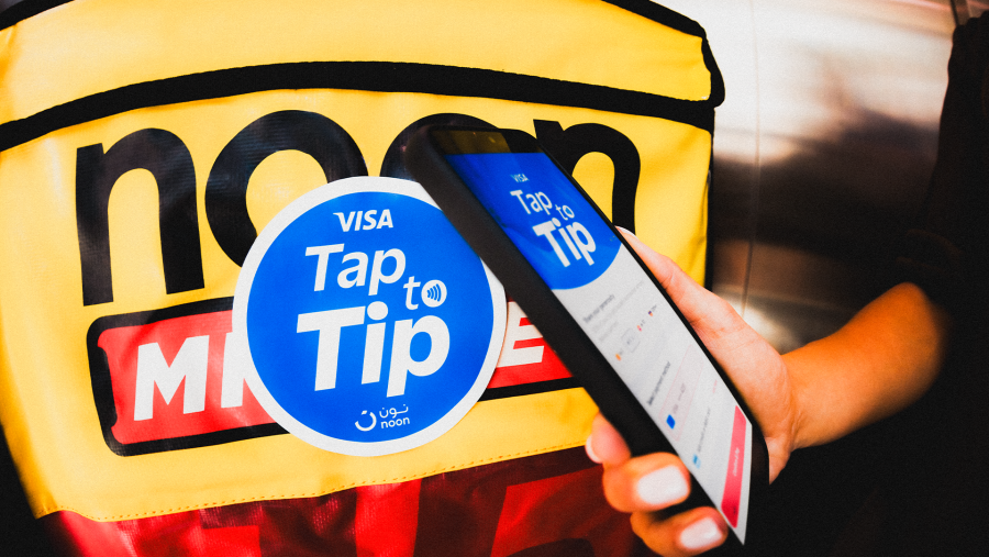 Visa and noon launch Tap to Tip to make supporting delivery riders easier across the UAE