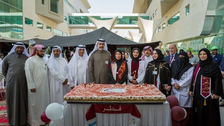 المرضى والعاملون في كافة مستشفيات ومرافق مؤسسة حمد الطبية يشاركون في احتفالات اليوم الوطني لقطر 2017 التي استمرت ثلاثة أيام