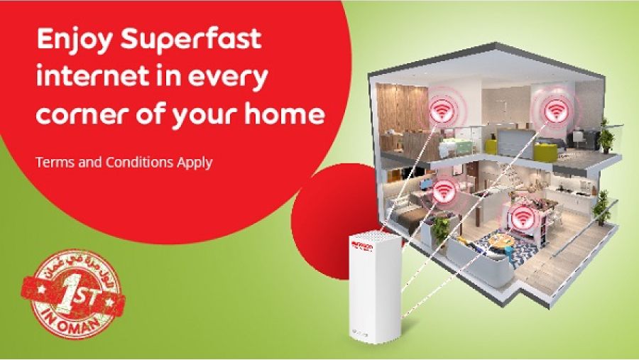 يتوفر لعملاء Ooredoo الحاليين والجدد بما في ذلك عملاء باقة 500 جيجابايت بعقد لمدة عامين.
