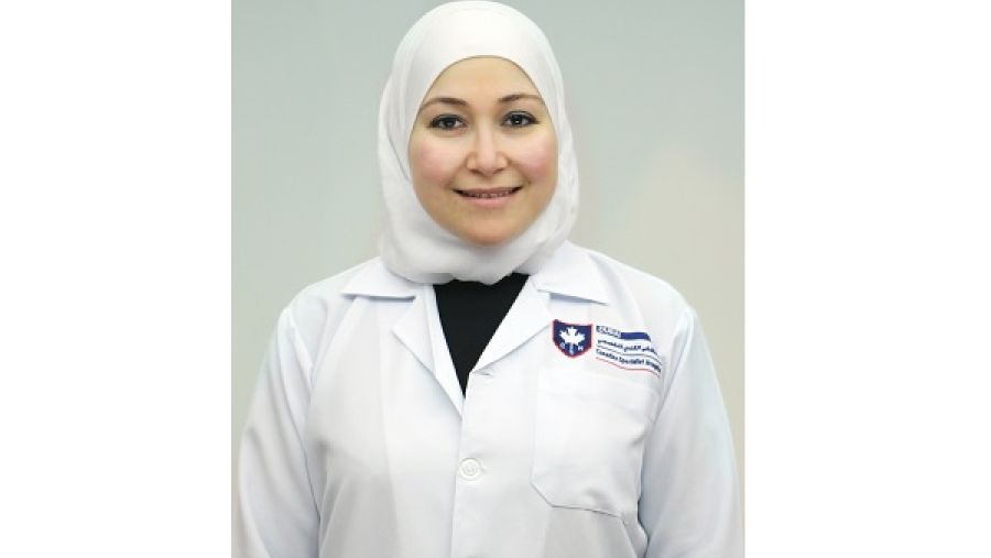 آلاء تقي الدين، أخصائية التغذية السريرية في المستشفى الكندي التخصصي