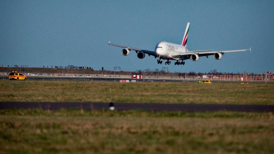 	طائرة الإمارات الإيرباص A380 وصلت كوبنهاغن يوم أمس الثلاثاء 1 ديسمبر