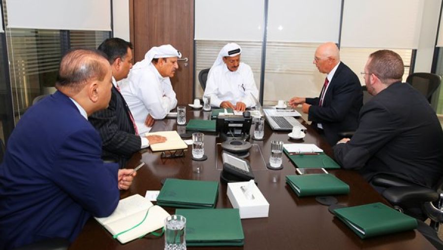 Al Habtoor Group senior management during the meeting with the Slovakian Ambassador