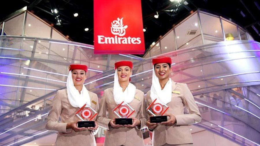 ثلاث جوائز نالتها طيران الإمارات ضمن جوائز "بيزنس ترافيلر الشرق الأوسط 2016