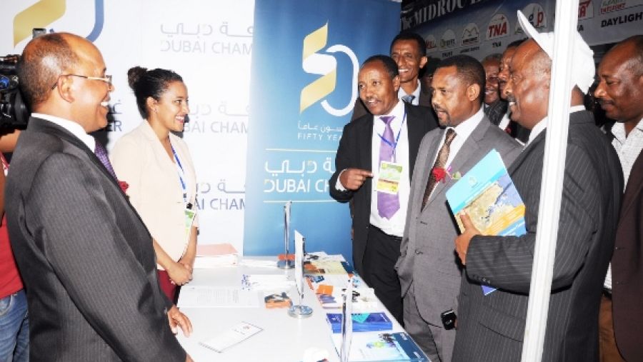 جناح غرفة دبي في المعرض الدولي للتجارة في اديس أبابا