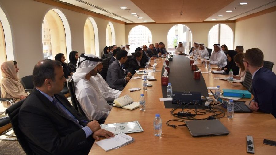 ترأس سعادة خالد علي البستاني وكيل الوزارة المساعد لشؤون العلاقات المالية الدولية الورشة.