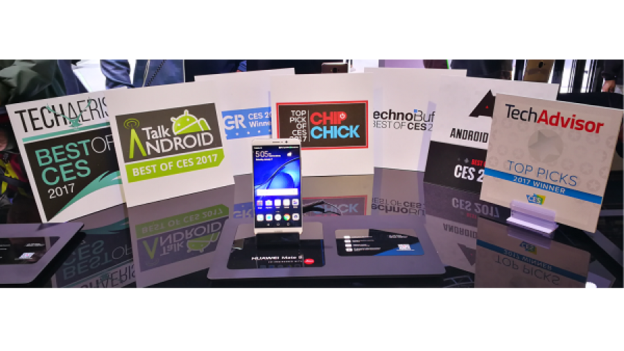 هاتف هواوي Mate 9 يفوز بثماية جوائز  خلال مؤتمر معرض الإلكترونيات الاستهلاكية 2017 "CES" 