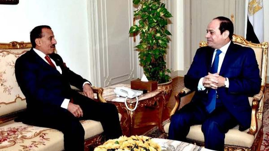 خلف أحمد الحبتور ؛ الرئيس المصري عبد الفتاح السيسي